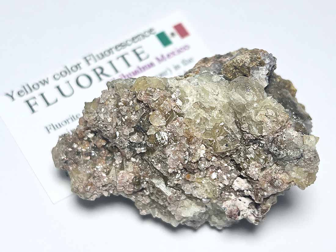 メキシコ産イエローフローライト/セレナイト