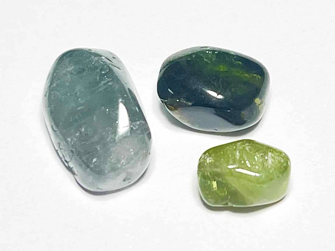 ブラジル産カラートルマリンミニタンブル3個セット