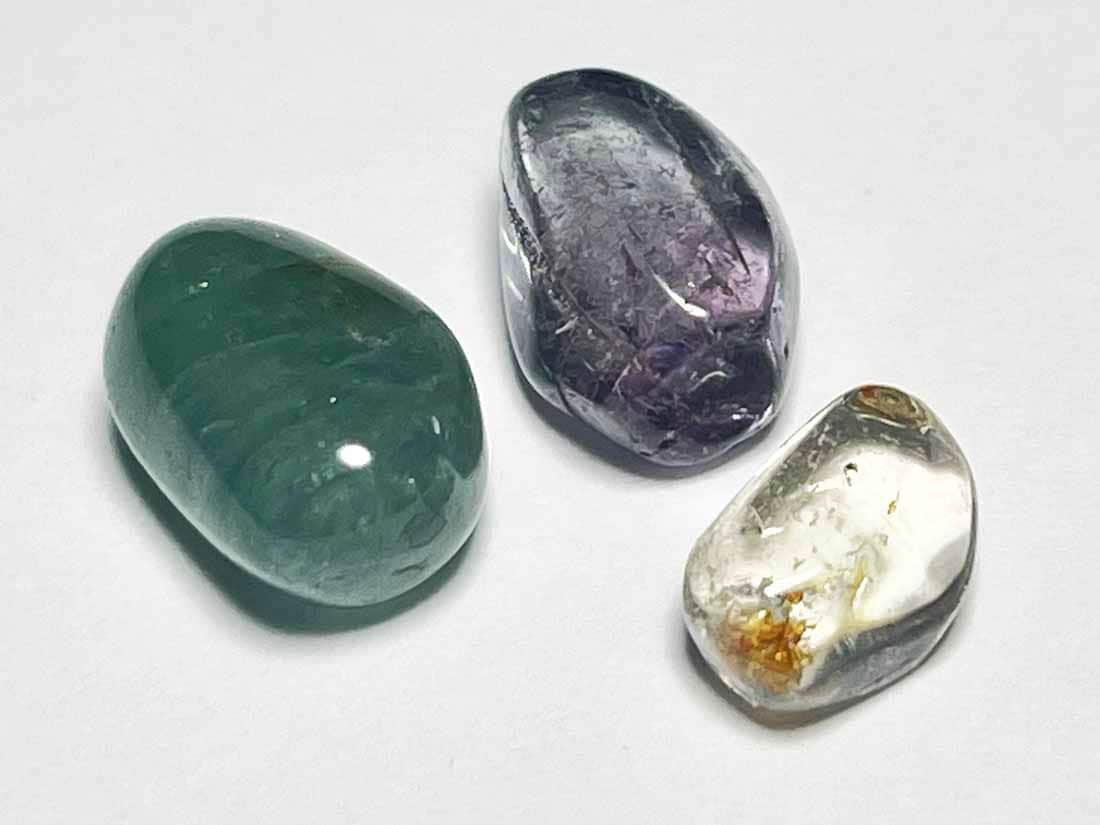 ブラジル産カラートルマリンミニタンブル3個セット