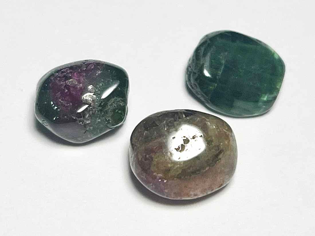 ブラジル産カラートルマリンミニタンブル3個セット