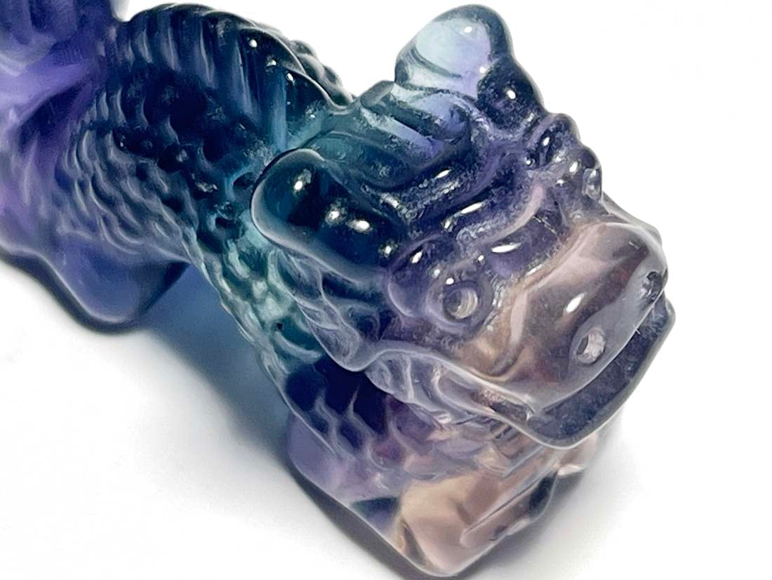 フローライト アニマル彫刻 ドラゴン