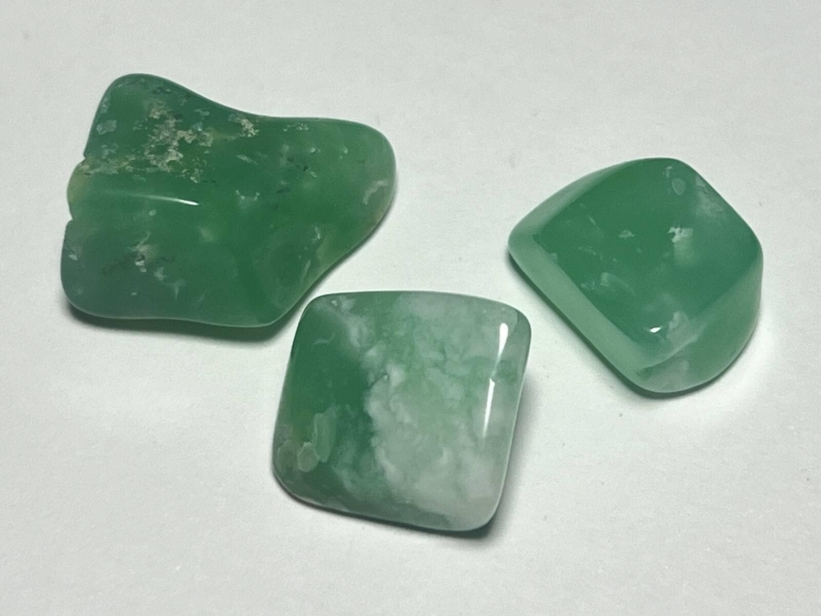 オーストラリア産 クリソプレーズミニタンブル3個セット