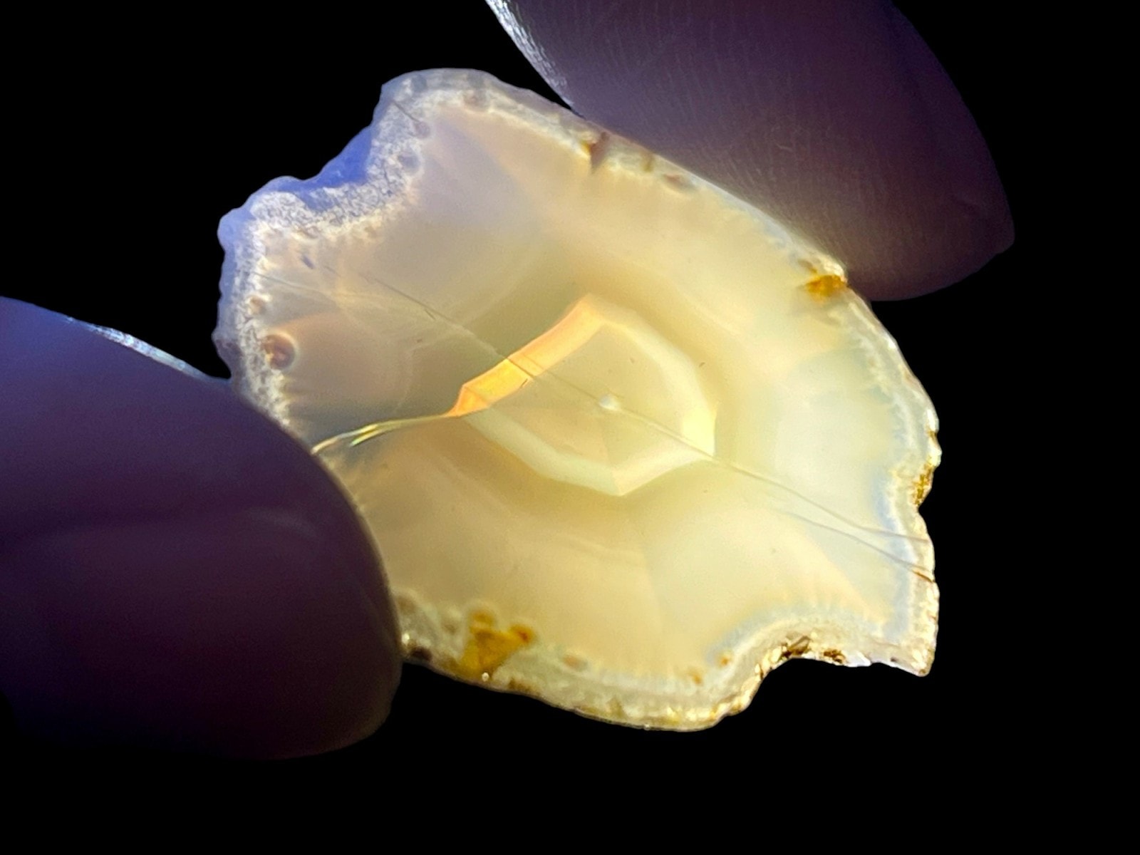 インドネシア産 イリスアゲート スライス(ミニ) /Iris Agate