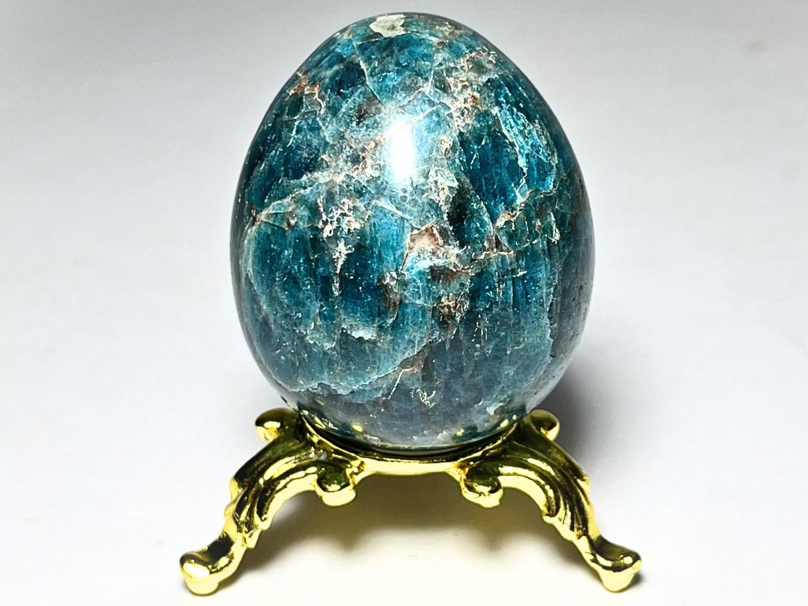 マダガスカル産 ブルーアパタイト エッグ/Blue Apatite