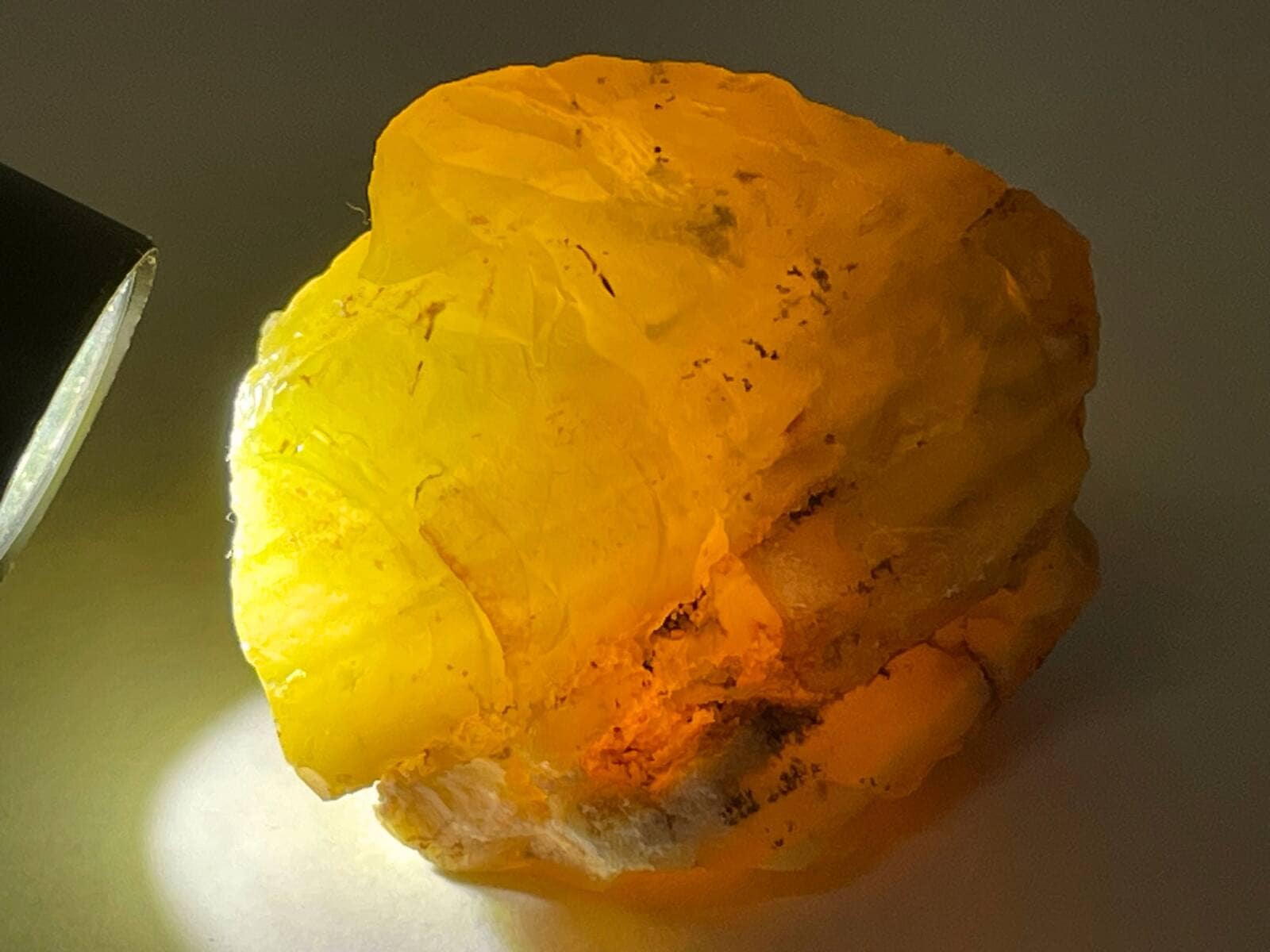 タンザニア産 イエローオパール (デンドリチック有り)