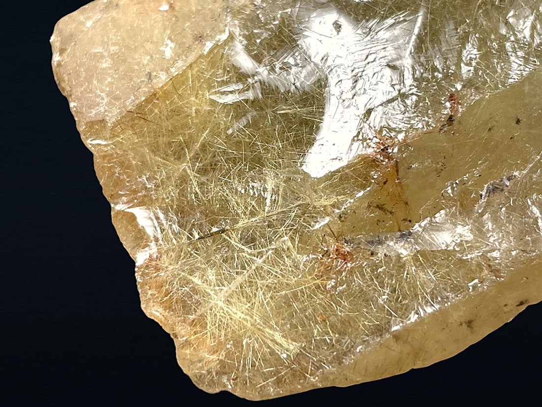 ブラジル産 ルチルクォーツ ( 金鉱石入り水晶 )/Rutilated Quartz