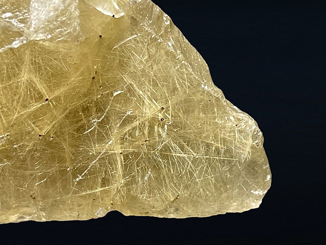 ブラジル産 ルチルクォーツ ( 金鉱石入り水晶 )/Rutilated Quartz