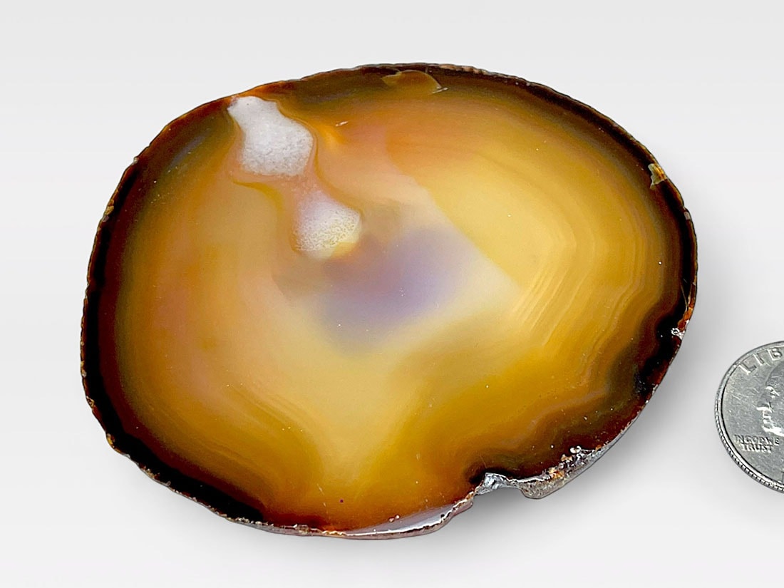 ブラジル産 カラー アゲート プレート