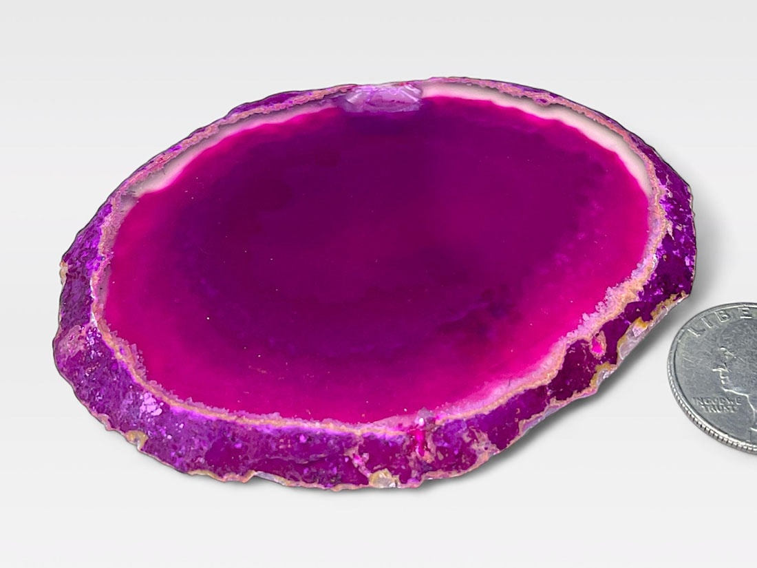 ブラジル産 カラー アゲート プレート