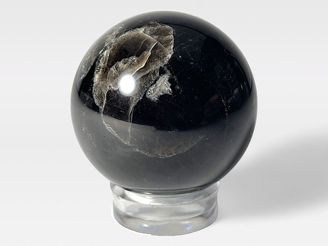 モリオン ( 黒水晶 ) 直径41mm 丸玉