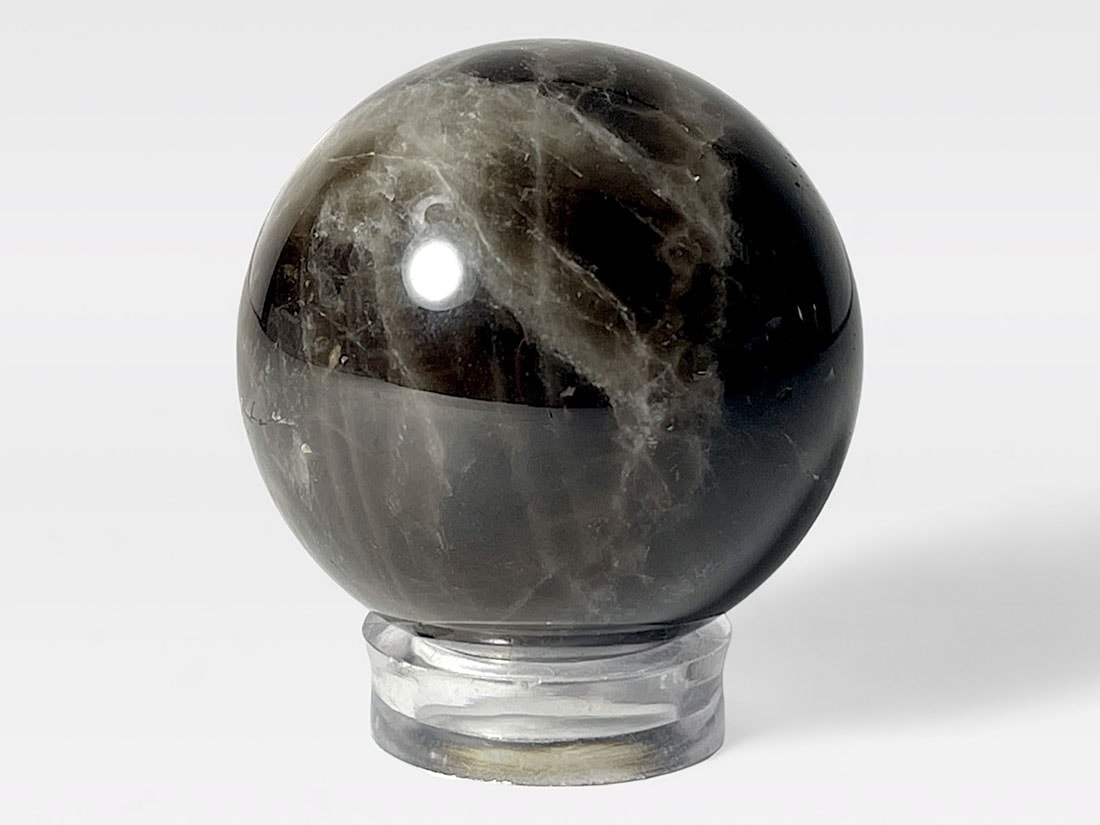 モリオン ( 黒水晶 ) 直径42mm 丸玉