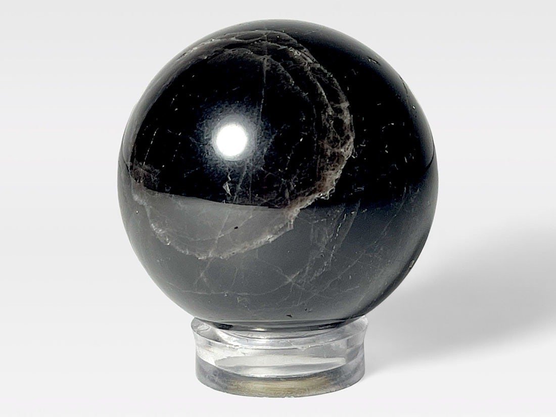 モリオン ( 黒水晶 ) 直径45mm 丸玉