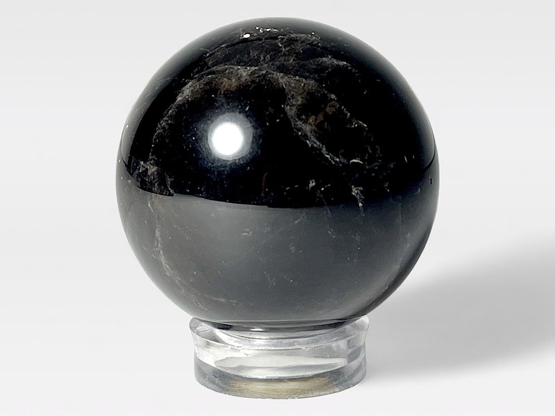 モリオン ( 黒水晶 ) 直径45mm 丸玉