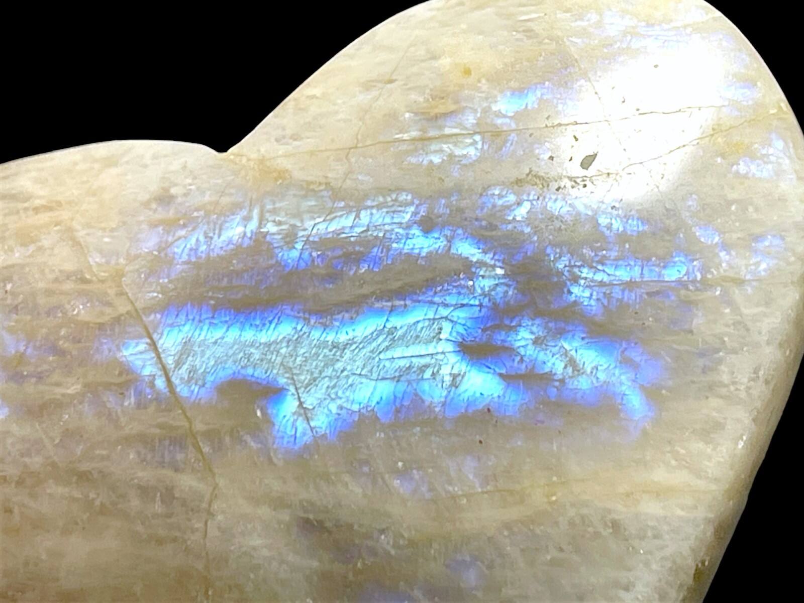 マダガスカル産 ゴールデン ムーンストーン ハート / Feldspar Moonstone