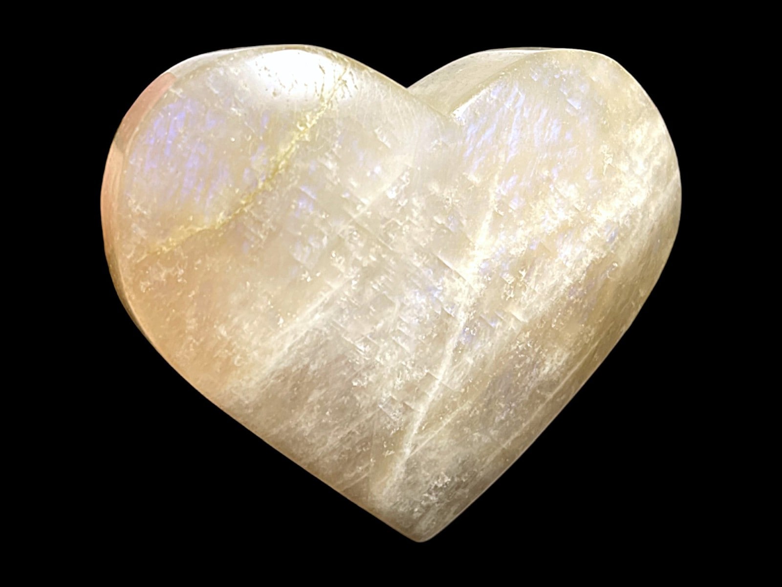 マダガスカル産 ゴールデン ムーンストーン ハート / Feldspar Moonstone