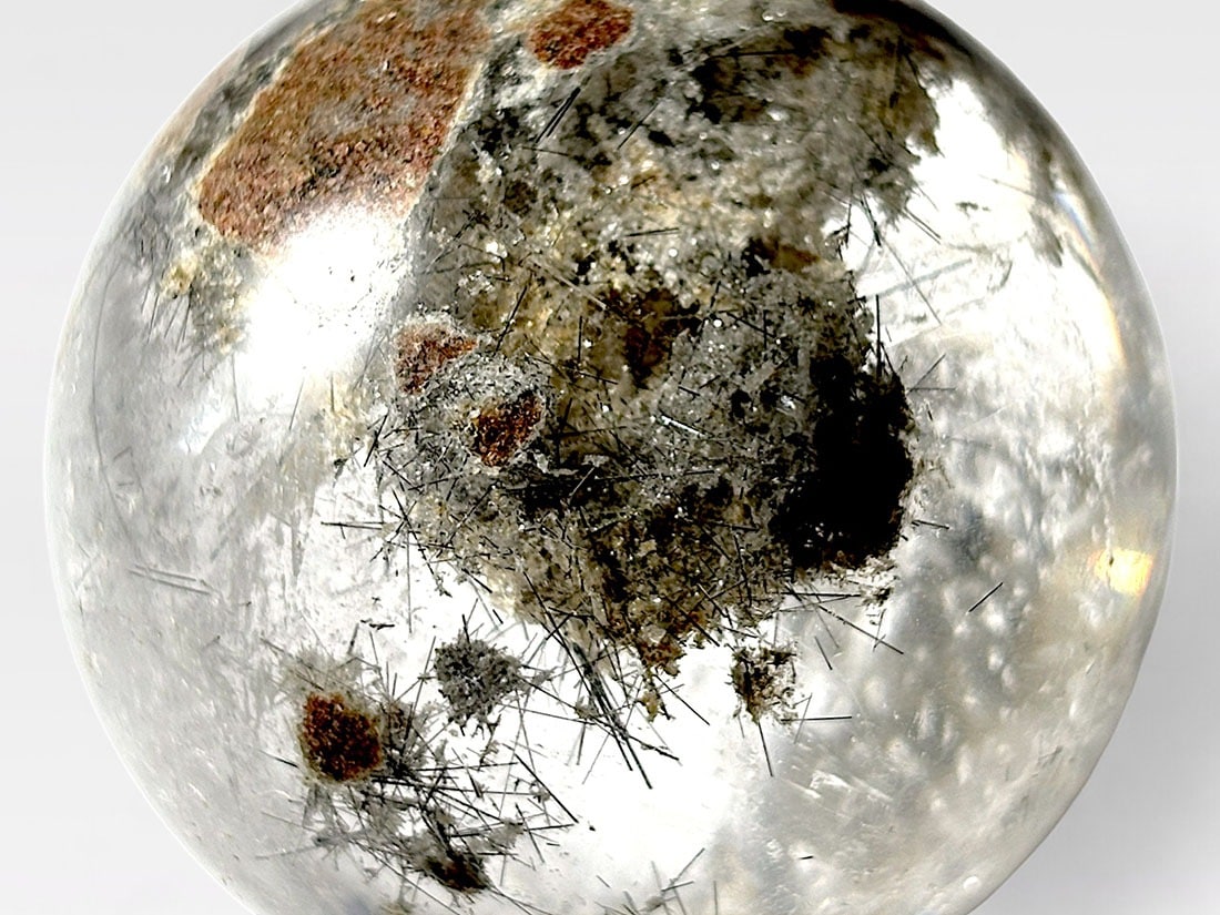 トルマリンinクォーツ 46mm丸玉 / Tourmaline in Quartz