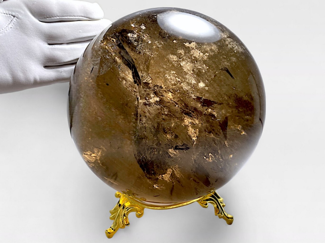 スモーキークォーツ 175mm丸玉 / Smoky Quartz