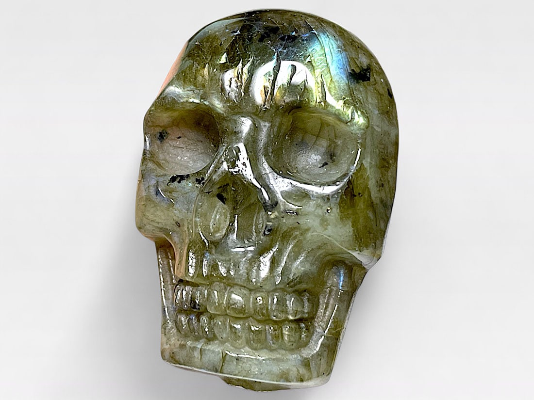 マダガスカル産 ラブラドライト  スカル ポリッシュ