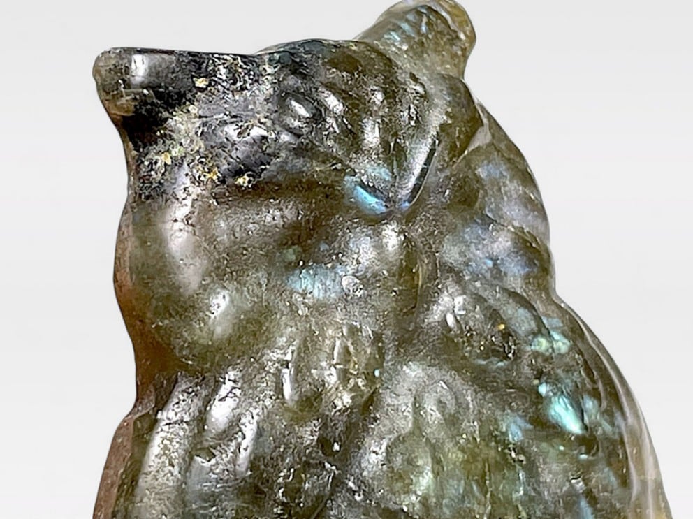 マダガスカル産 ラブラドライト  ふくろう ポリッシュ