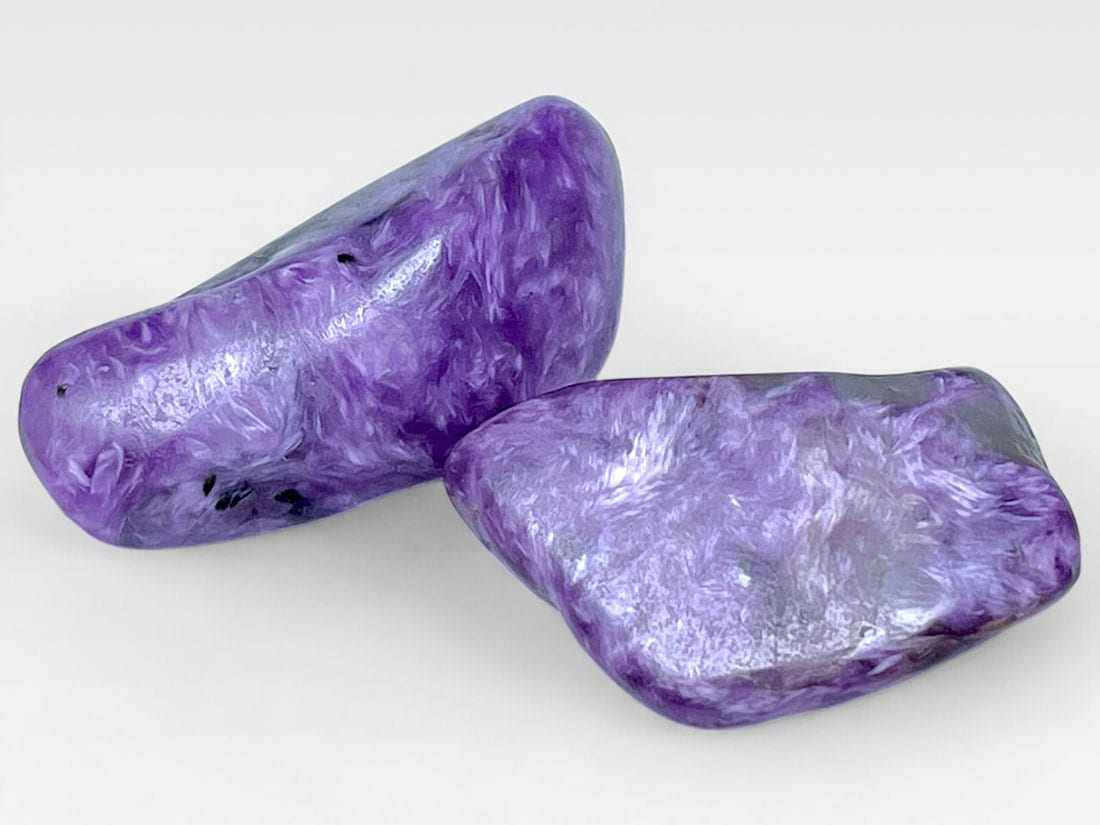 ロシア産 チャロアイト タンブル ２個セット / Charoite 