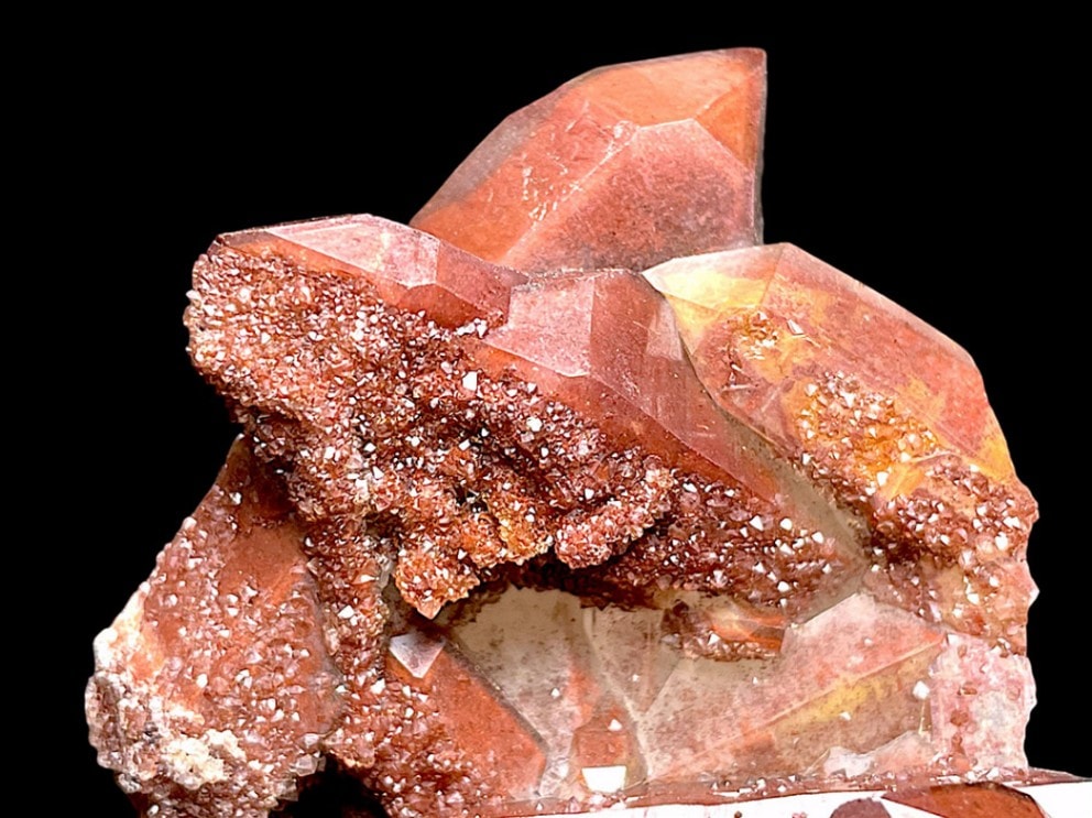 ⭐️新品⭐️❤️✨超綺麗✨赤水晶原石✨台座付✨❤️⑨ レッドクォーツ原石