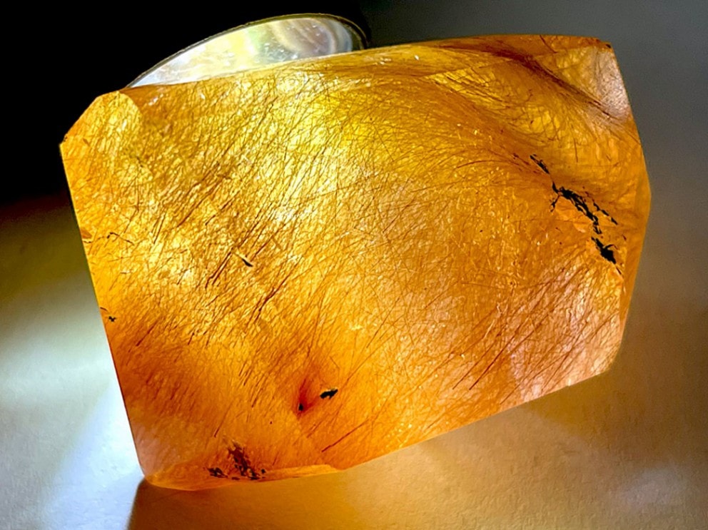 ヒマラヤ ルチルインクォーツ ラフカットポリッシュ