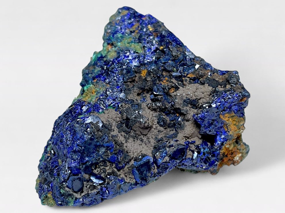 安徽省産アズライト with マラカイト/Azurite with Malachite (藍銅鉱)