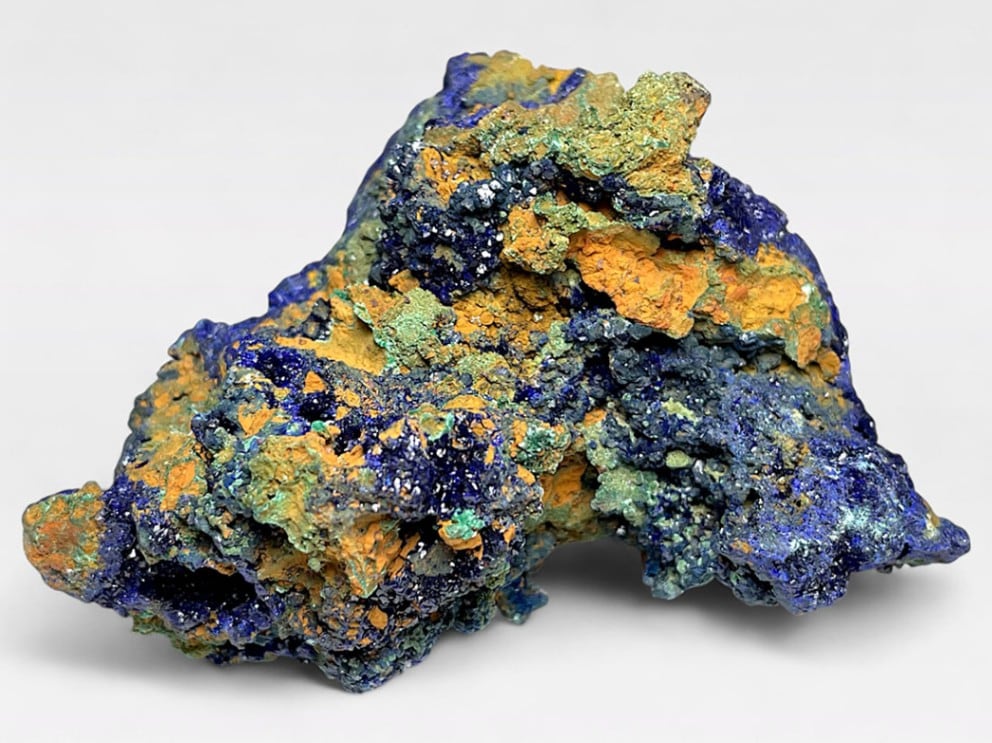 安徽省産アズライト with マラカイト/Azurite with Malachite (藍銅鉱)