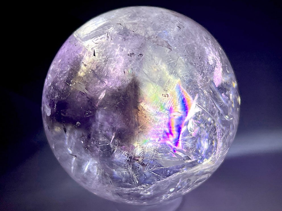 ブラジル産エレスチャルアメジスト 38mm 丸玉