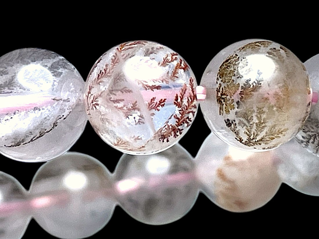 デンドリティック ローズクォーツ  8ｍｍ ブレスレット