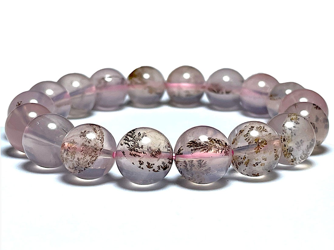デンドリティック ローズクォーツ 11mm ブレスレット