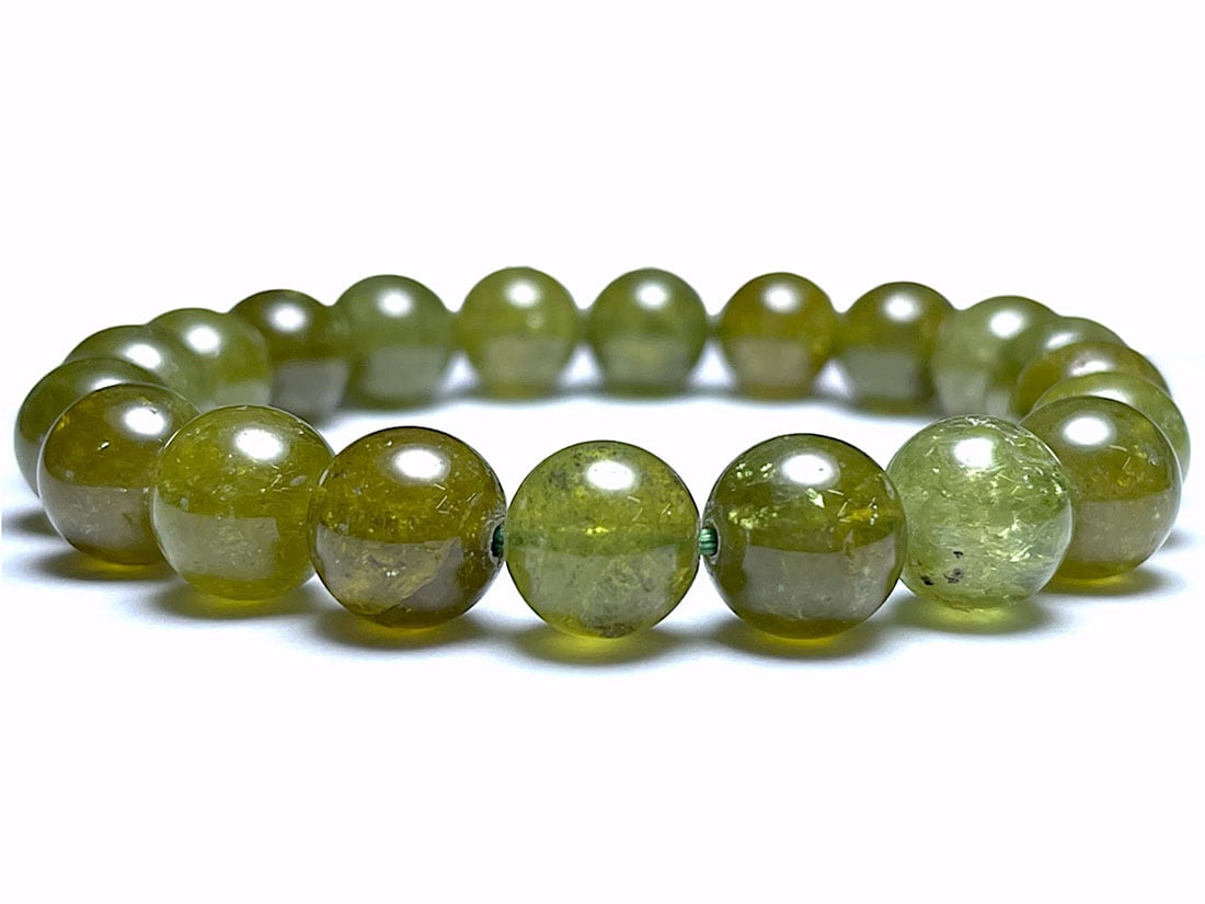 グリーンガーネット 9mm ブレスレット / Grossular Garnet