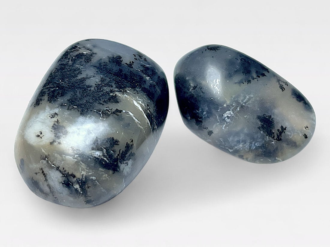 デンドリティックアゲート タンブル2個セット