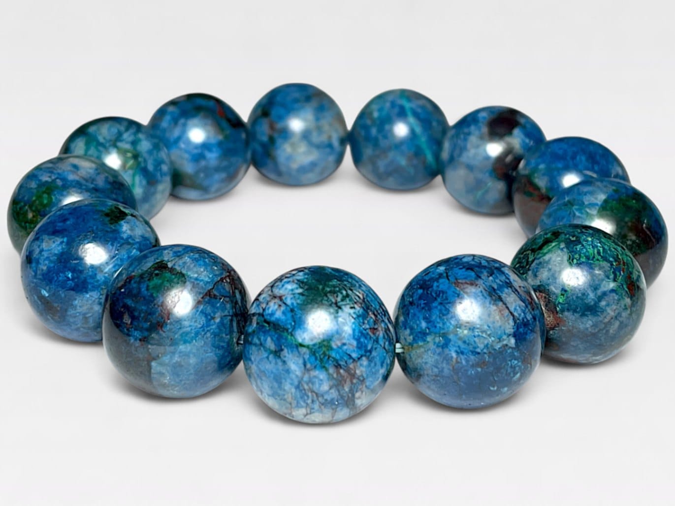 シャッタカイト＆マラカイト18mmブレスレット