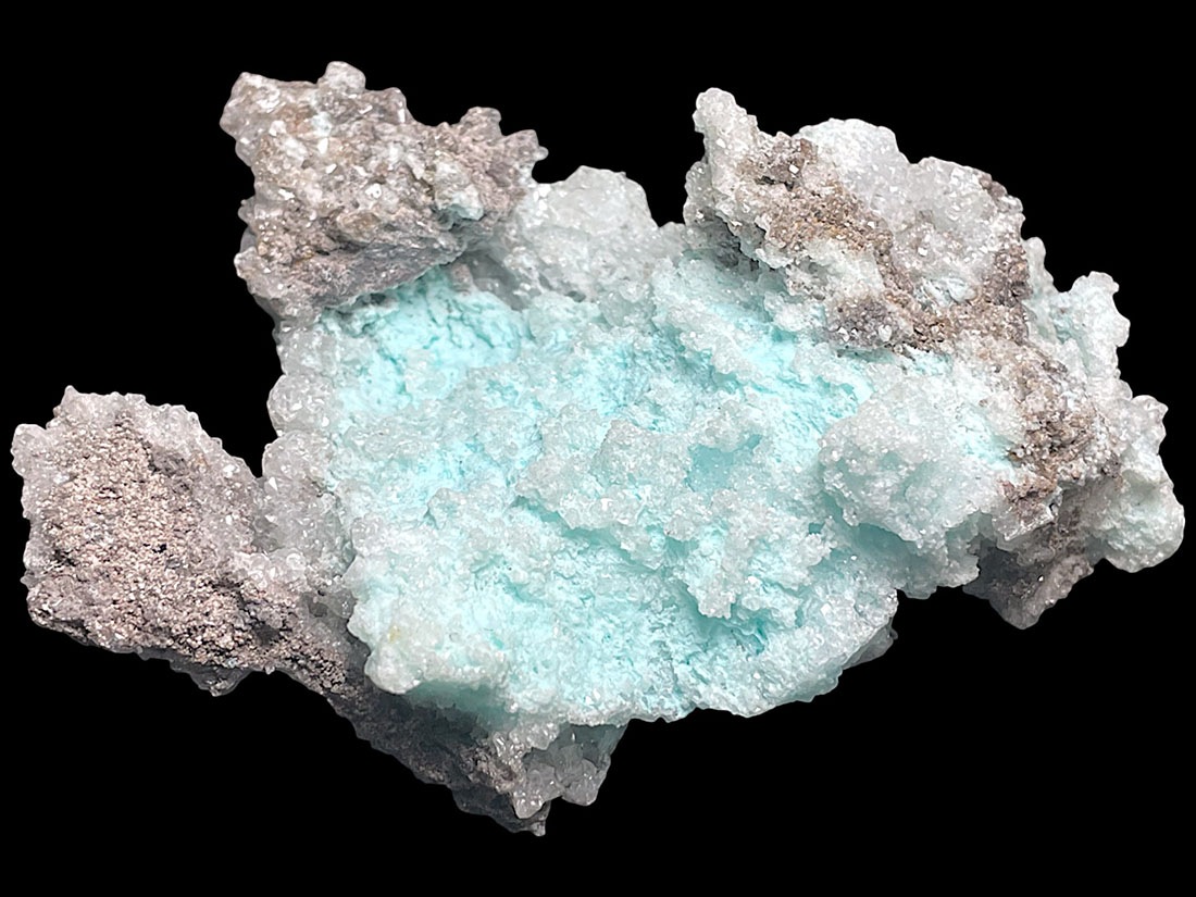 コンゴ産クリソコラwithドロマイト(珪孔雀石/苦灰石)