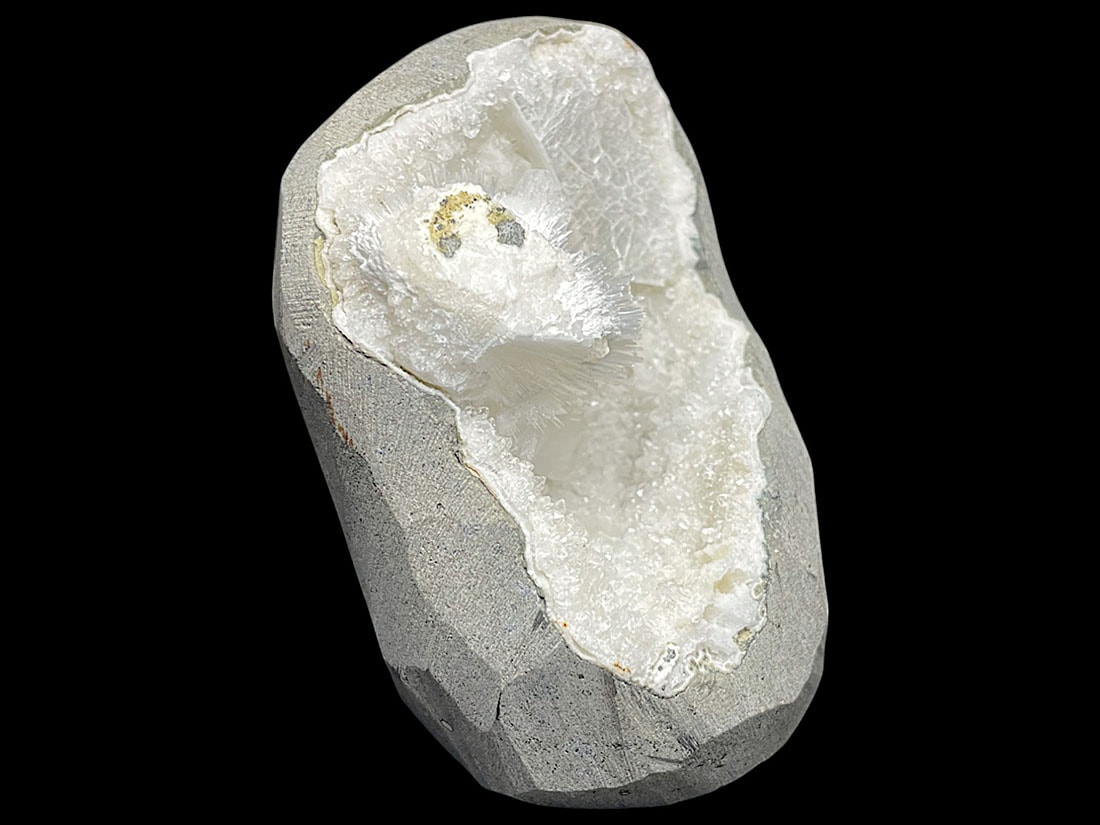 スコレサイト インド産 鉱石 鉱物 ミネラル 標本 原石 母岩付き スコレサイト インド産 鉱石 鉱物 ミネラル 標本 原石 母岩付き