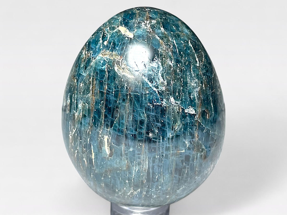 マダガスカル産 ブルーアパタイト エッグ / Blue Apatite