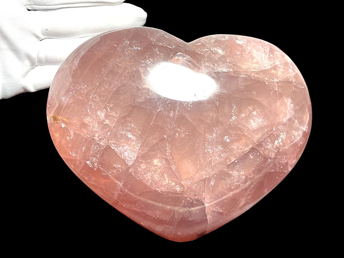 スターローズクォーツ ハート 大型