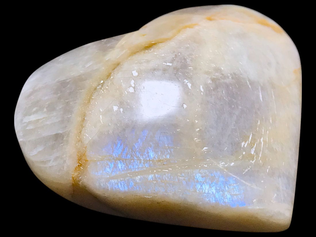 マダガスカル産 ゴールデン ムーンストーン ハート / Feldspar Moonstone