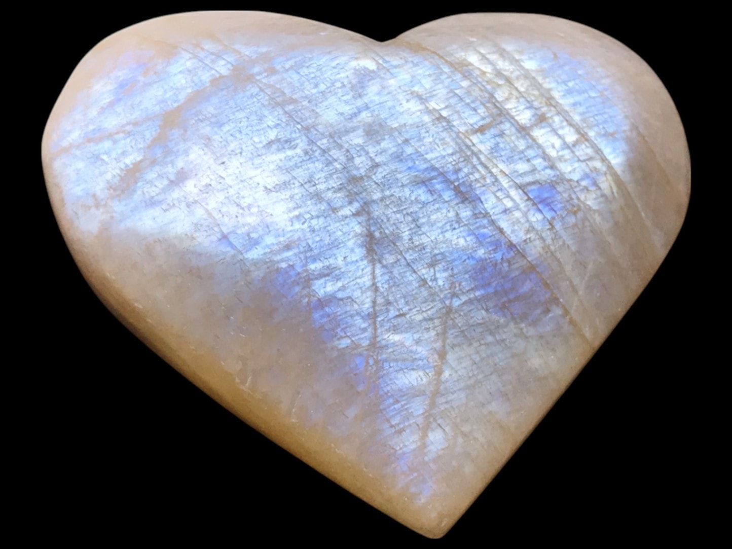 マダガスカル産 ゴールデン ムーンストーン ハート / Feldspar Moonstone