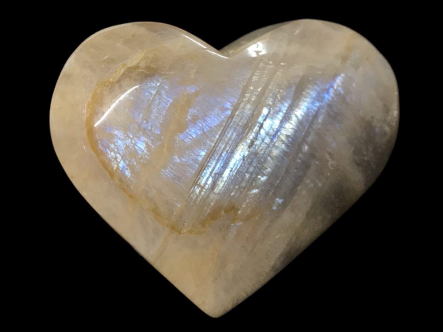 マダガスカル産 ゴールデン ムーンストーン ハート / Feldspar Moonstone