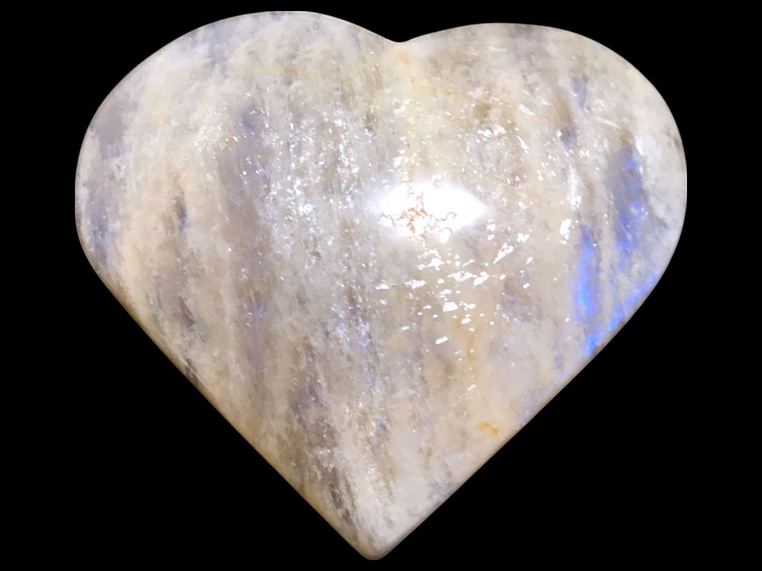 マダガスカル産 ゴールデン ムーンストーン ハート / Feldspar Moonstone