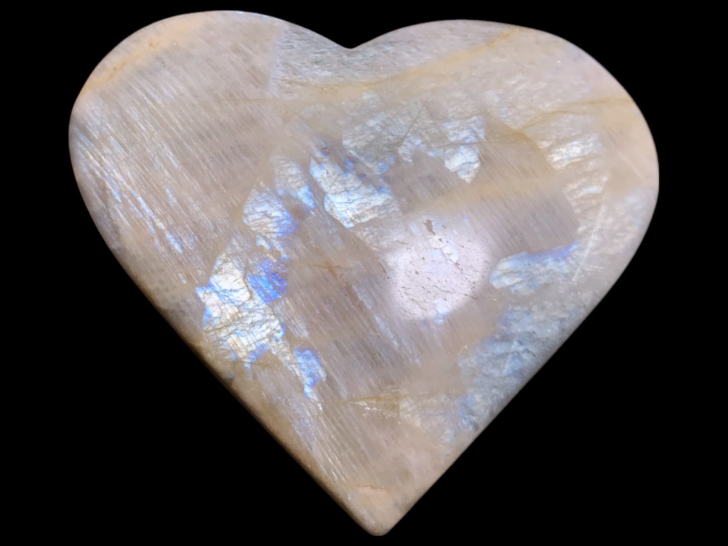 マダガスカル産 ゴールデン ムーンストーン ハート / Feldspar Moonstone
