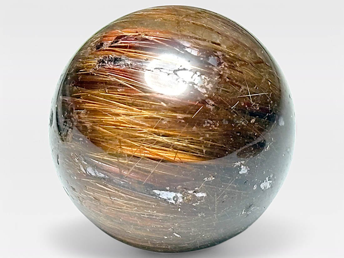 高品質 ルチルクォーツ 丸玉 14mm 丸玉