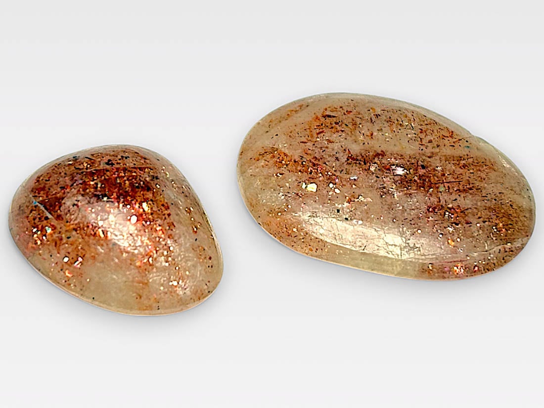 タンザニア産 サンストーン タンブル 2個セット
