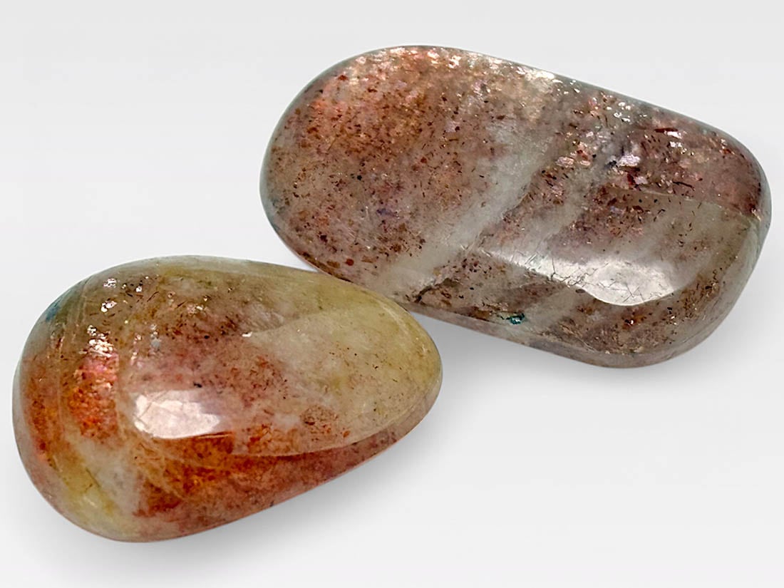 タンザニア産 サンストーン タンブル 2個セット