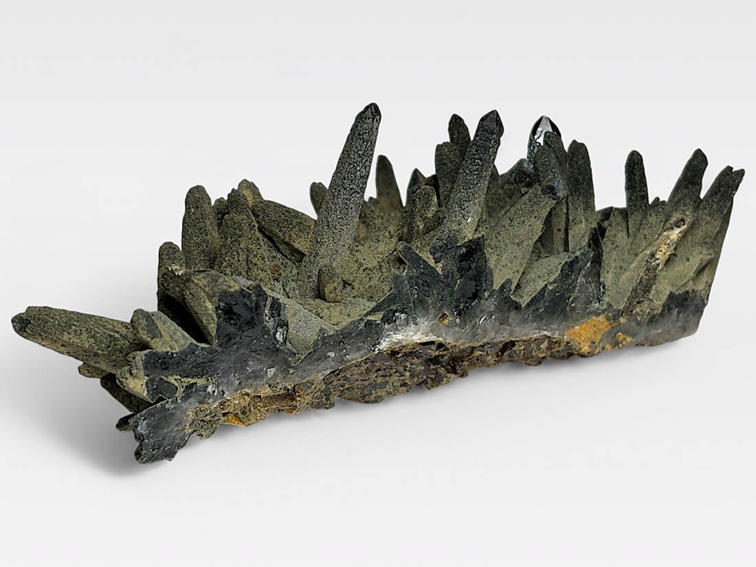 内モンゴル産 グリーンクォーツ ( ヘデンバーガイト・アクチノライト in クォーツ) / Hedenbergite ・ Actinolite in Quartz