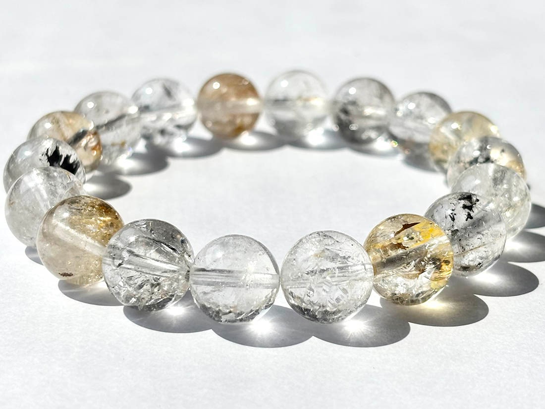 ニューヨーク州産 ハーキマーダイヤモンド ブレスレット 11mm / Herkimer Diamond