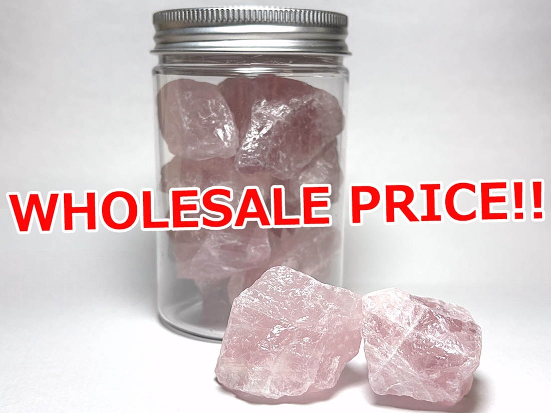 マダガスカル産 ローズクォーツ / rose quartz (ボトル込み300g) アソート