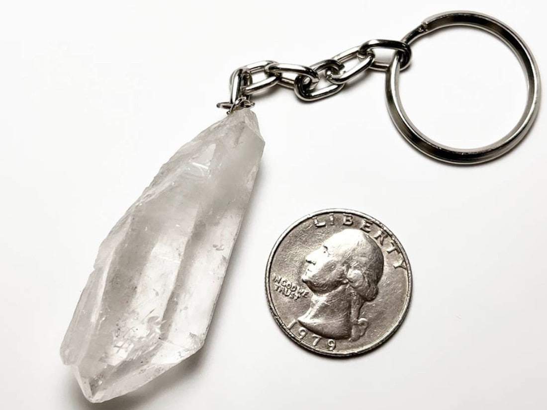 ブラジル産 水晶 キーホルダー / Quartz Keyring